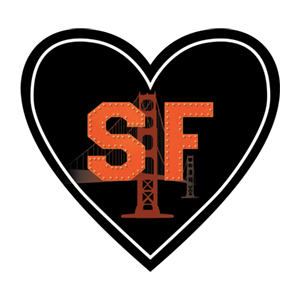 Sticker | San Francisco SF | In My Heart - The Heart Sticker Company
