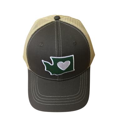 Trucker Hat | Heart in Washington | Snap Back