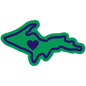 Sticker | Heart in Michigan | UP - The Heart Sticker Company
