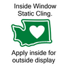 Sticker | Heart in Washington | Multi Options - The Heart Sticker Company