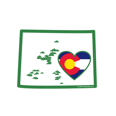 Sticker | Heart in Colorado - The Heart Sticker Company