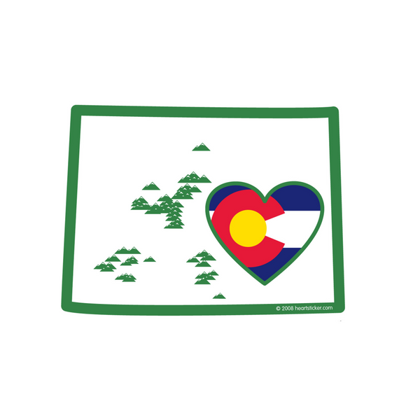 Sticker | Heart in Colorado - The Heart Sticker Company