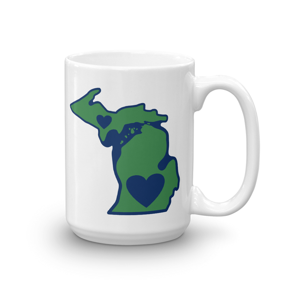 Drinkware | Heart in Michigan | Coffee Mug - The Heart Sticker Company