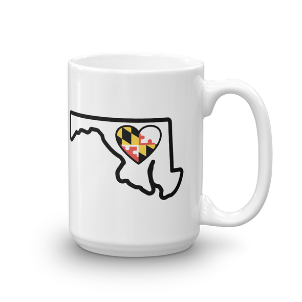 Drinkware | Heart in Maryland | Coffee Mug - The Heart Sticker Company