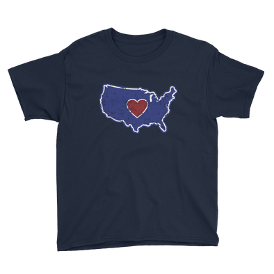 T-Shirt | Heart in America | Youth - The Heart Sticker Company