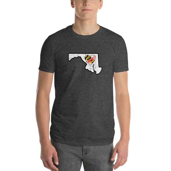 T-Shirt | Heart in Maryland | Short Sleeve - The Heart Sticker Company