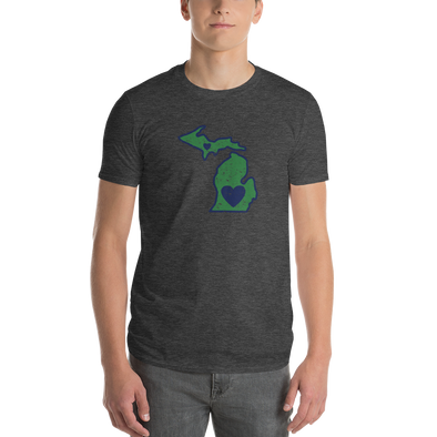 T-Shirt | Heart in Michigan | Short Sleeve - The Heart Sticker Company