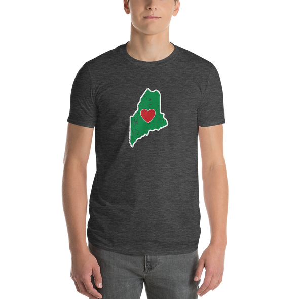 T-Shirt | Heart in Maine | Short Sleeve - The Heart Sticker Company