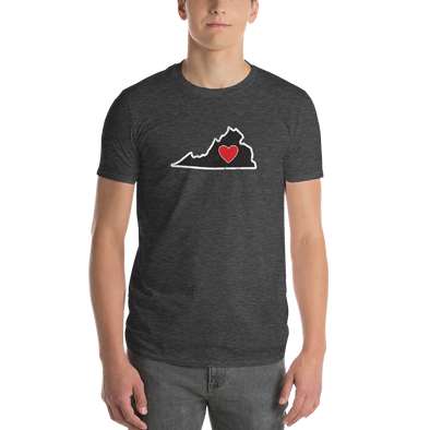 T-Shirt | Heart in Virginia | Short Sleeve - The Heart Sticker Company