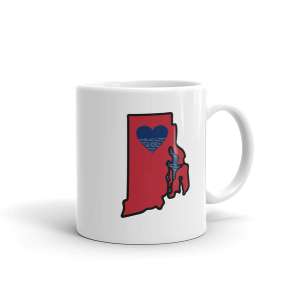 Drinkware | Heart in Rhode Island | Coffee Mug - The Heart Sticker Company