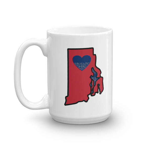 Drinkware | Heart in Rhode Island | Coffee Mug - The Heart Sticker Company