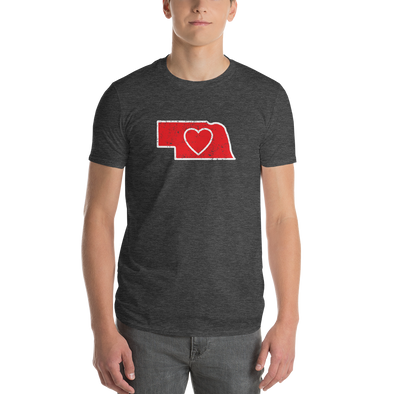 T-Shirt | Heart in Nebraska | Short Sleeve - The Heart Sticker Company
