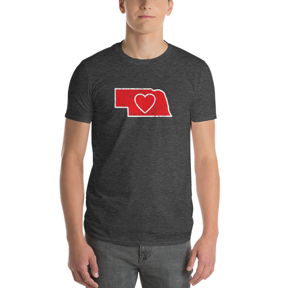 T-Shirt | Heart in Nebraska | Short Sleeve - The Heart Sticker Company