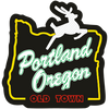 Sticker | Portland Stag Sign | Night - The Heart Sticker Company