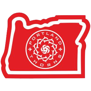 Sticker | Portland Thorns in Oregon - The Heart Sticker Company