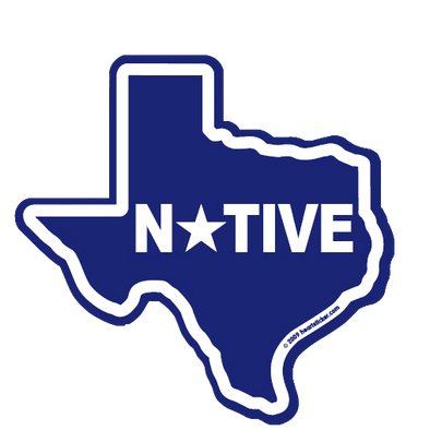 Sticker | Native in Texas - The Heart Sticker Company